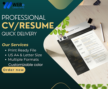 Elegant Resume Design Service, CV designs, CV writing in Brighton, Uk For Gain Job